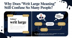 Why Does “Writ Large Meaning” Still Confuse So Many People?