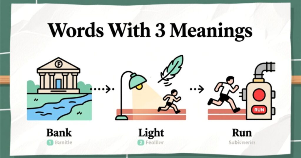 Words With 3 Meanings