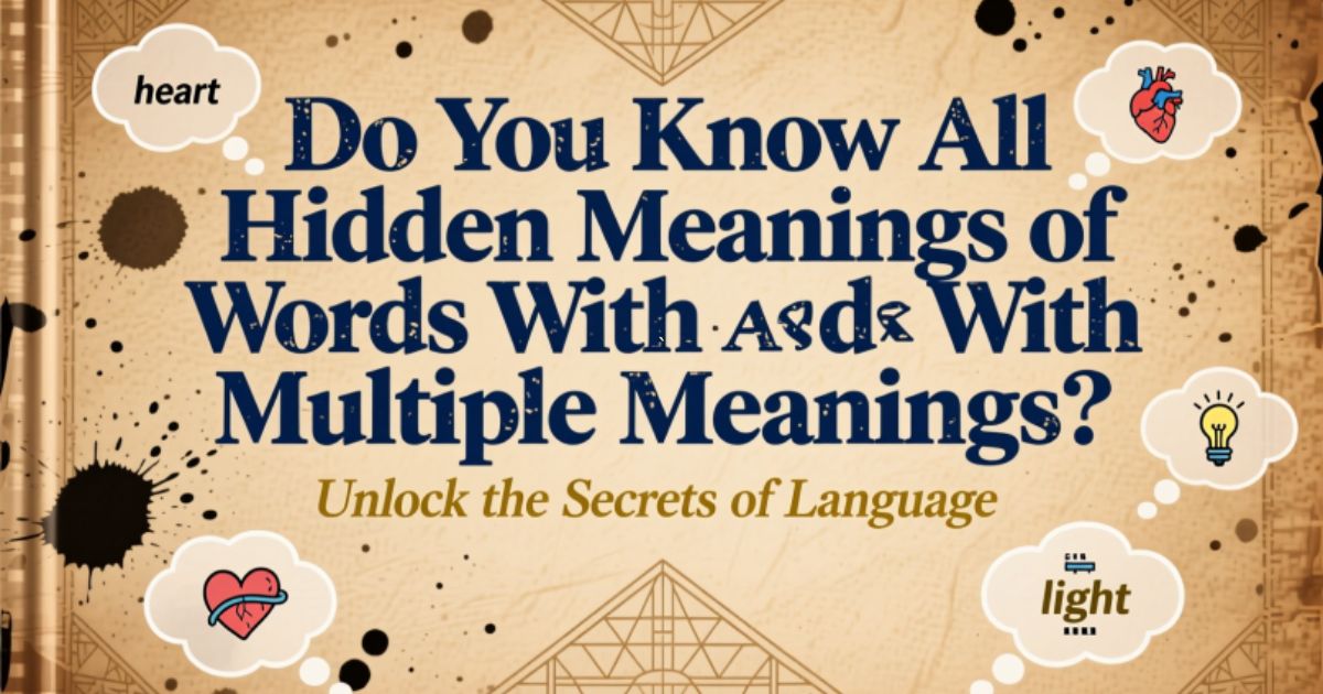 Words With Multiple Meanings