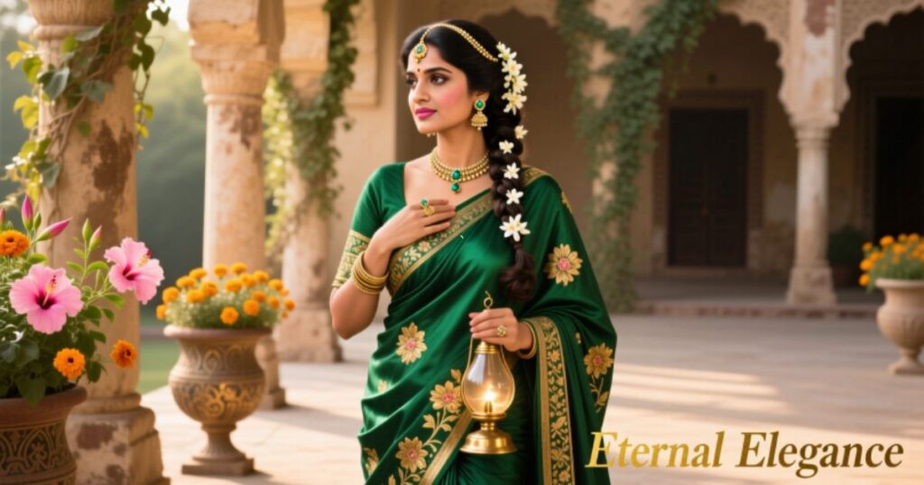 Jewel-Toned Sarees for a Regal and Romantic Look
